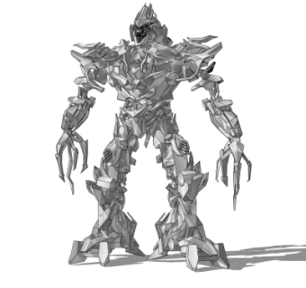 现代高达机器人su模型