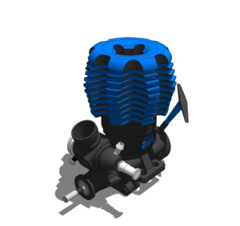 现代汽车发动机su模型