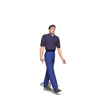 现代站姿男士su模型