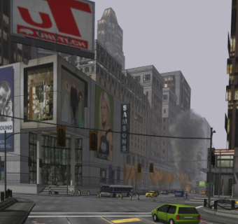 现代商业街su模型