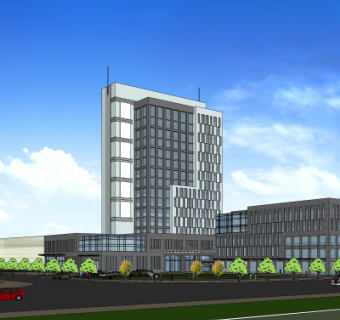 现代办公楼su模型