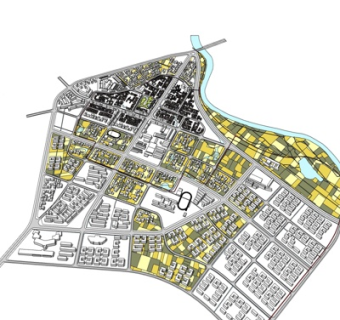 现代住宅规划su模型