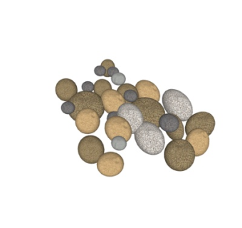 现代石头su模型