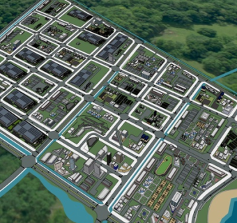 现代城市住宅规划su模型
