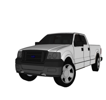 现代小汽车su模型