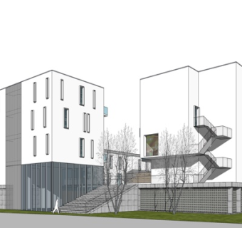 现代办公楼su模型