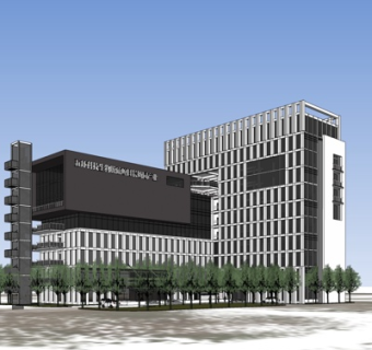 现代办公楼su模型