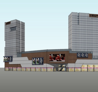 现代办公楼su模型