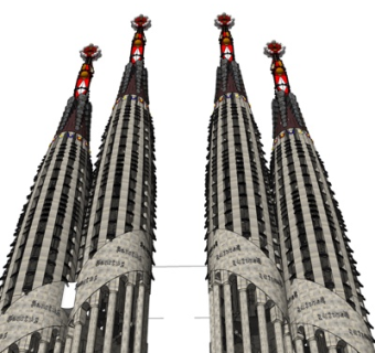 新古典塔楼su模型