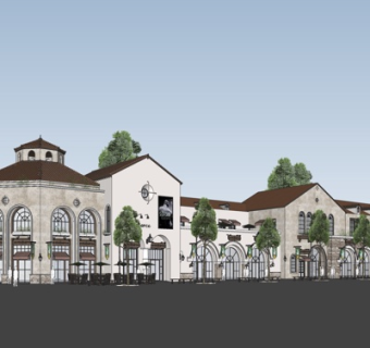 欧式沿街商业建筑su模型