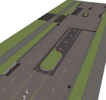 现代公路设计免费su模型