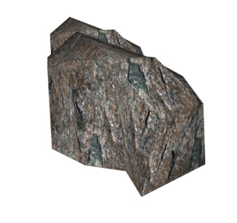 现代石头su模型