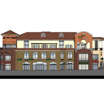 欧式商业街su模型