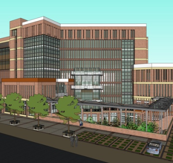 现代商业广场su模型