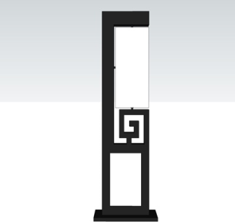 中式路灯景观灯su模型