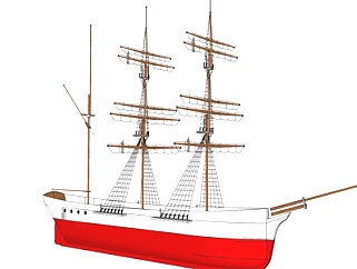 <em>欧式</em>帆船su模型