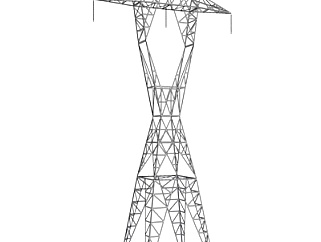 工业风高压塔su模型