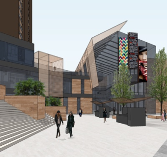 现代商业街su模型