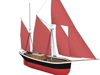<em>欧式</em>帆船su模型