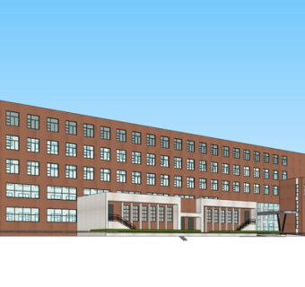 现代办公楼su模型