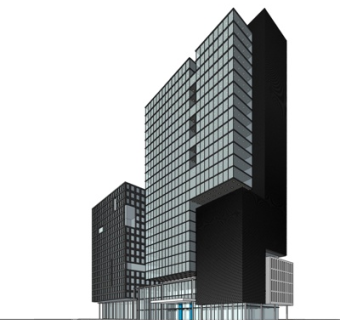现代办公楼su模型