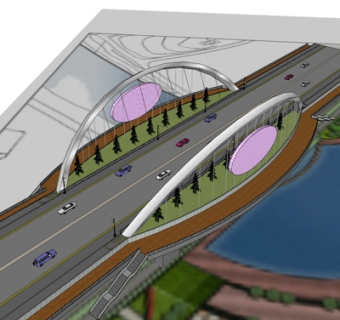 现代公路su模型