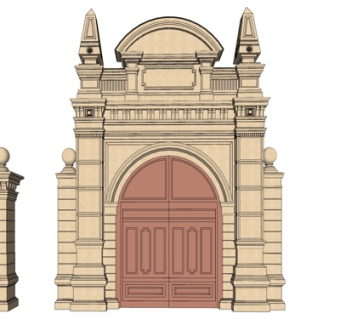 欧式牌坊免费su模型