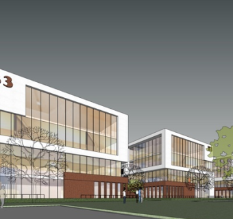 现代办公楼外观su模型