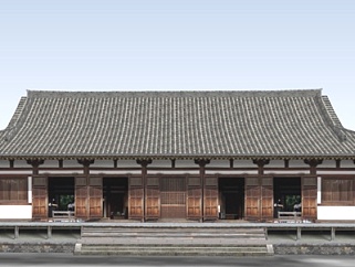 日式古建民房su模型