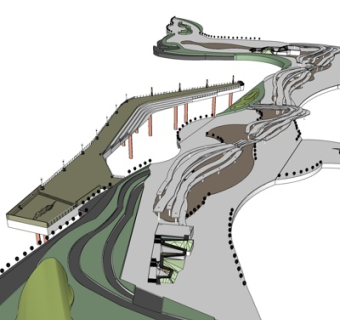 现代道路su模型