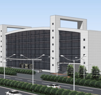 现代办公楼su模型