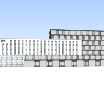 现代办公楼su模型