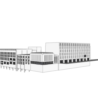 现代办公楼su模型