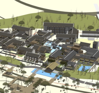 中式建筑规划su模型