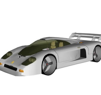 现代跑车su模型