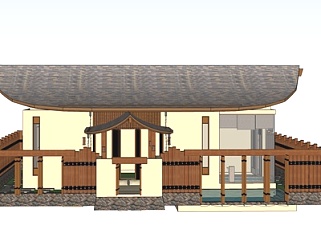 东南亚房屋建筑su模型