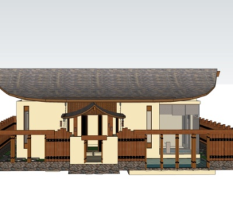 东南亚房屋建筑su模型