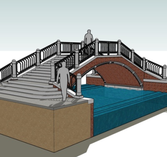 现代拱桥su模型