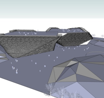 现代办公楼su模型