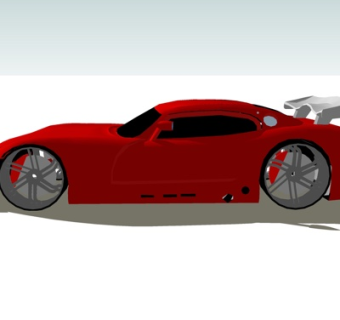 现代跑车su模型
