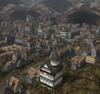 欧式建筑外观su模型