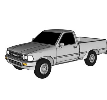 现代汽车su模型