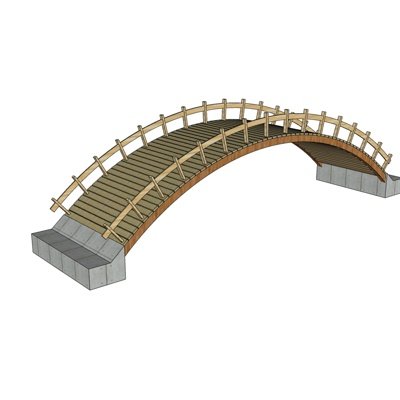 现代拱桥su模型