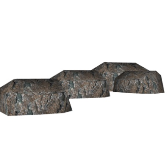 自然风石头su模型