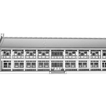 中式阁楼su模型