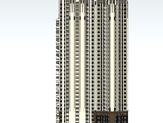 <em>新古典高层</em>公寓楼su模型
