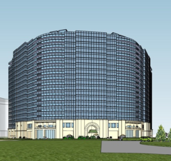 现代办公楼su模型