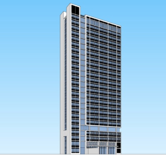 现代办公楼su模型