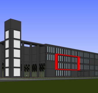 现代办公楼su模型
