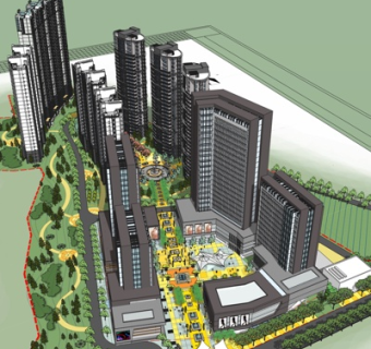 现代高层办公楼su模型